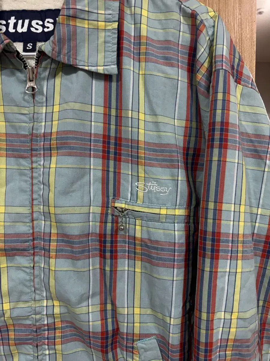 90s stussy plaid jacket (made in usa) | 브랜드 중고거래 플랫폼